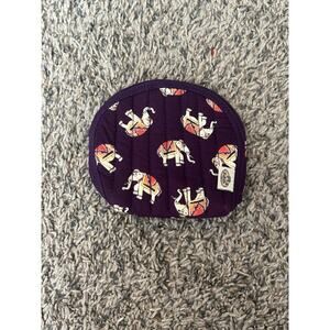 Naraya Coin Purse/Wallet, Small Pouch Purple Elephant Bag, Thai handicrafts